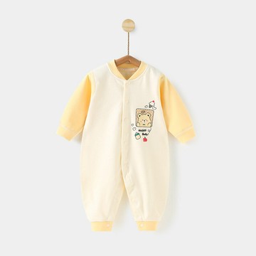 嬰兒連體衣春秋冬季舒絨外出衣服寶寶長袖哈衣爬服新生兒秋裝打底鑫弘-萌寶童裝可開發票