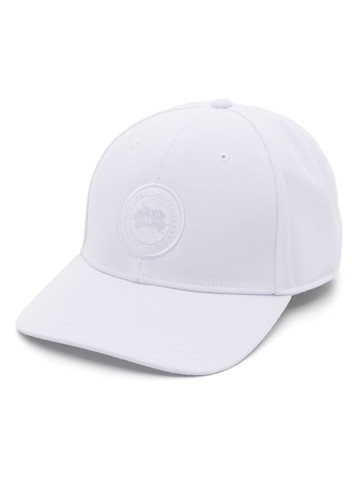 Canada Goose - logo-patch curved-peak cap - men - Polyester/Polyester - L/XL - White
