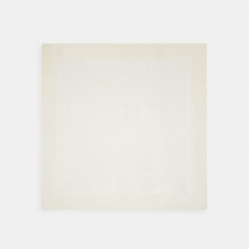 經典 SIGNATURE 復古印花真絲方巾
