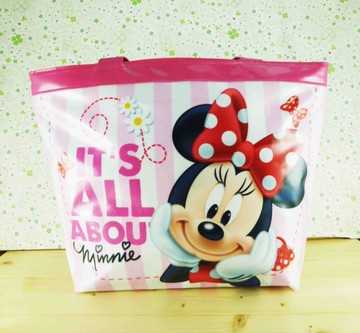 【震撼精品百貨】Micky Mouse_米奇/米妮 ~透明袋-粉米妮