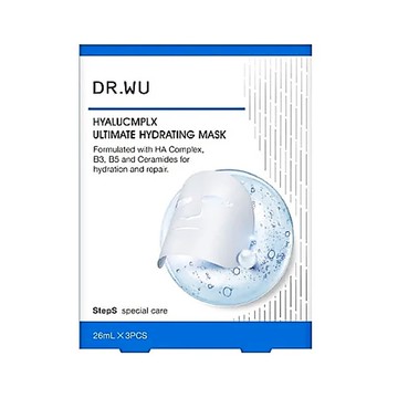 【DR. WU 達爾膚】玻尿酸保濕微導面膜26ml 3片組 公司貨