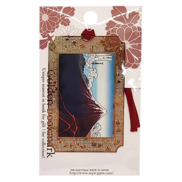 TOYO 浮世繪書籤 金屬材質 日本產  山下白雨 黑色  1個