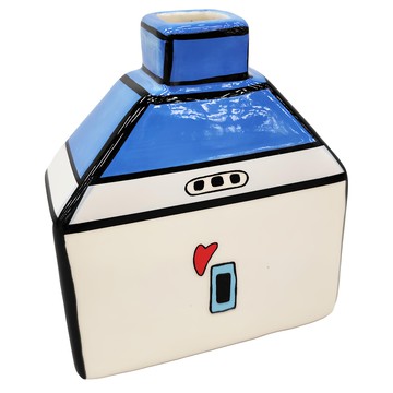 EGAN 歐式小屋系列 擴香瓶 藍色 13cm  1個