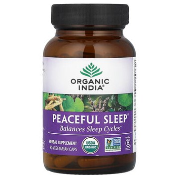 Organic India, 平靜睡眠®，90 粒素食膠囊