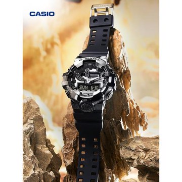 (免運)casio旗艦店GM-700金屬防震防水大表盤運動石英手表男G-SHOCK