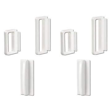 FaSoLa 多功能無痕輔助手把 3入 FA-SH-353B 白色 材質: PP、ABS  小(5 x 3.5 x 1cm)  2組