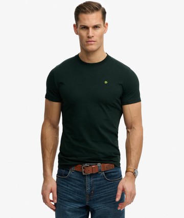 Superdry Men's Essential Sd & co Logo Embroidered T-shirt Green Size: S