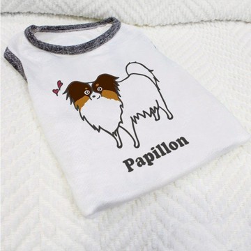 [毛孩姓名訂做款] 蝴蝶犬 Papillon 反光衣(毛孩款)