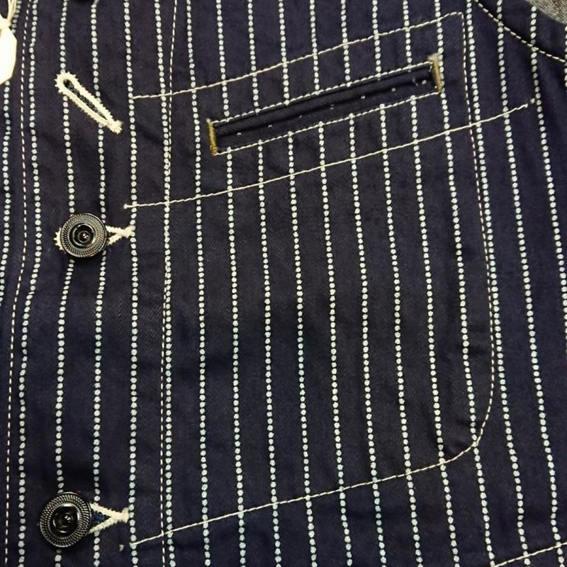 SUGAR CANE 9oz. WABASH STRIPE WORK VEST シュガーケーン