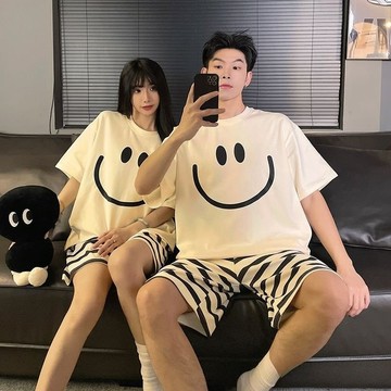 Chic🔥情侶睡衣 短袖睡衣 純棉睡衣 女生睡衣 男生睡衣 夏季睡衣 大尺碼睡衣 卡通睡衣 居家服 睡衣套裝 家居服