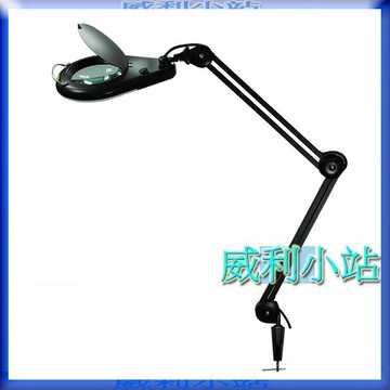 【威利小站】章魚牌 Octopus 206.530ESD LED照明放大鏡5倍100~240V 黑色ESD