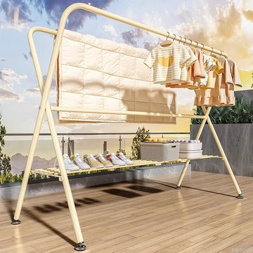 晾衣架落地家用臥室簡易折疊掛衣服架子陽臺曬被子神器宿舍掛衣架