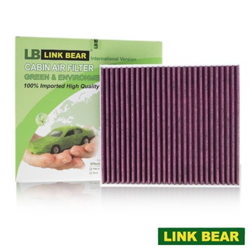 【LINK BEAR】汽車空調 專業級 三層冷氣靜電濾網 (紫款) 適用 TOYOTA 19年後車系-TLC-E040C