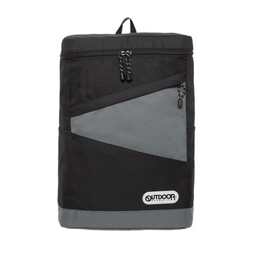 【OUTDOOR】風格前線-15.6吋電腦後背包-黑/灰色 OD233304BG