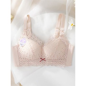 無鋼圈透氣性感文胸四排扣洞洞杯