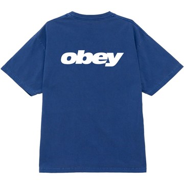 OBEY OBEY 167924254-EEIG BOUNCE PIGMENT TEE 短T (水洗藍色)