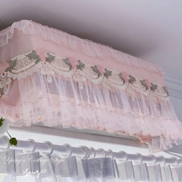 ｛現貨 附發票｝現貨 冷氣罩 防塵罩 遮醜防塵 復古宮廷風設計 全包冷氣罩  粉色 米色 鄉村風 歐式 生活用品 居家裝飾