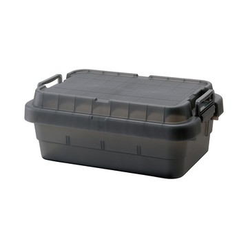 RISU｜【二代】TRUNK CARGO 可堆疊多功能耐重收納箱50L(矮)(半透明)透明白