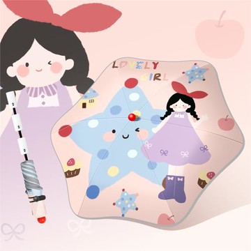 兒童雨傘晴雨兩用女孩超強防曬遮陽傘學生上學專用太陽傘自動折疊