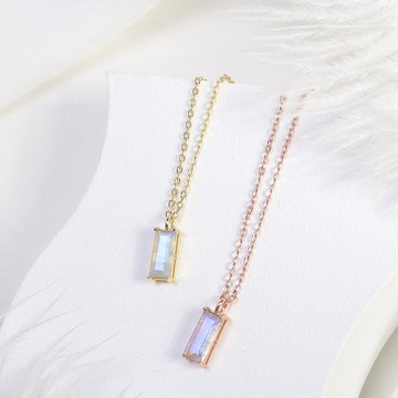 星辰流光 | P07拉長石 925銀項鍊(雙色可選)