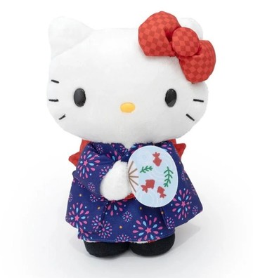 【震撼精品百貨】Hello Kitty_凱蒂貓~日本SANRIO三麗鷗 KITTY 10吋絨毛娃娃-煙火15677
