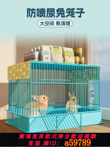 【全網低價 可打統編】兔籠子家用大號室內防噴尿專用別墅自動清糞侏儒兔荷蘭豬豚鼠小窩