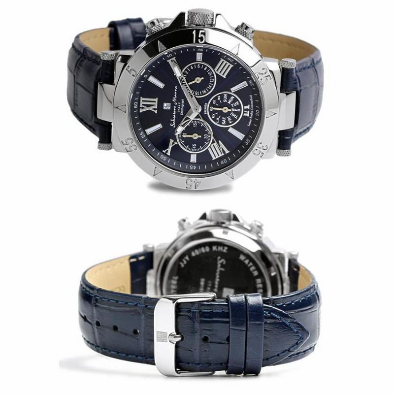 Salvatore Marra メンズ腕時計　SM15114 Salvatore Marra サルバトーレマーラ 電波 ソーラー 腕時計