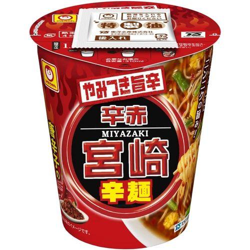 東洋水産 マルちゃん やみつき旨辛 辛赤 宮崎辛麺 72g×12個 取り寄せ商品