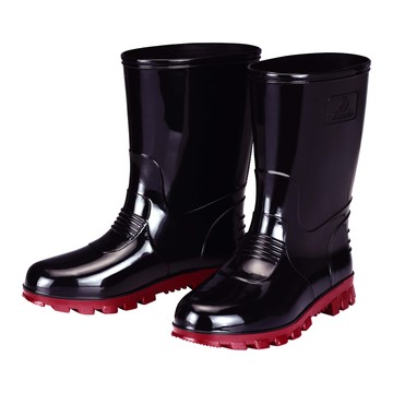 三和牌 MIT 典雅半筒雨靴  23cm  帥氣黑