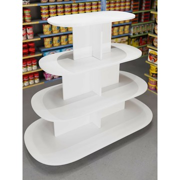 展示櫃 中島櫃 多功能新款人造板中島柜超市貨架堆頭架展柜鞋店架玩具展示臺