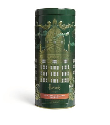 Harrods Stem Ginger & Lemon Biscuit Tin