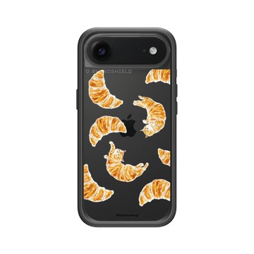 iPhone Air Mod NX -邊框背蓋組合 (相機按鈕) 黑 - TOCOROCOMUGI - 旋轉可頌貓