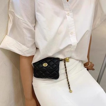 金球腰包女腰鏈裝飾連衣裙子西裝小香風ins潮鏈條腰帶配褲子