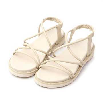 D+AF 假期專屬．交叉帶加厚底羅馬涼鞋