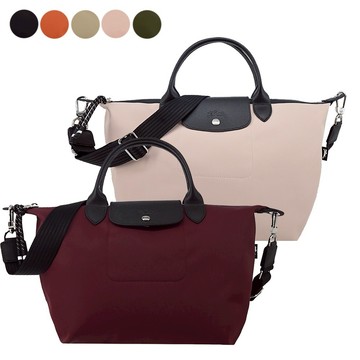 [平輸版]LONGCHAMP LE PLIAGE ENERGY系列再生尼龍短把手提/斜背兩用包(大/多色選)真品平輸
