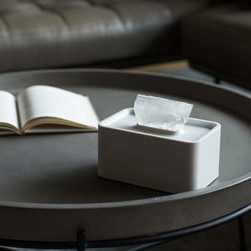 壁掛/桌上兩用餐巾紙盒(內徑17X10.6X7.5CM) 米白