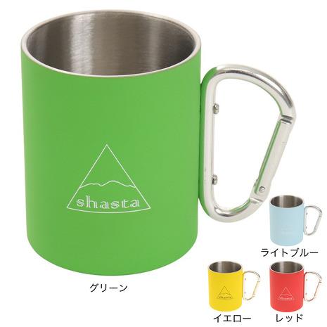 shasta マグカップ グリーン 300ml シャスタ ラバーコートカラビナマグ カラー TWS-C-009GE