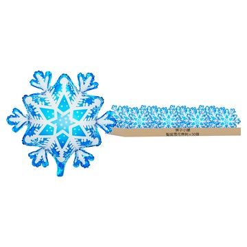 葉子小舖 聖誕節4D氣球 立體氣球  鋁膜/鋁箔材質  需自備充氣筒  聖誕雪花帶刺  50個