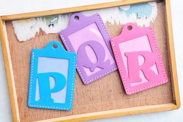 頭文字 P | Q | R 字母證件套 好好縫 皮革材料包 卡片夾 名片夾