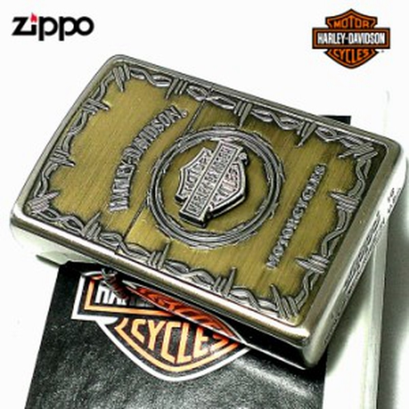 ZIPPO ライター ハーレーダビッドソン ジッポ アンティーク ブラス 