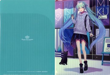 初音未來附口袋A5文件夾VOCALOIDSuperGroupies對象購入特典