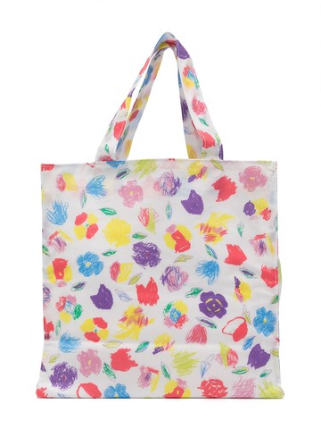 Familiar - floral-print tote bag - kids - Polyester - One Size - White