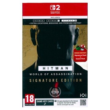 Nintendo 任天堂 SWITCH NS2 刺客任務:殺手世界 招牌版 Hitman:World Of Assassination Signature Edition 鑰匙卡 1個  中英日文歐版