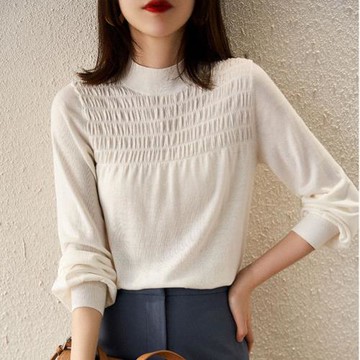 【ALLK 歐楷】新品 燈籠袖針織衫上衣 2色(尺寸F/中大尺碼/輕量/保暖)