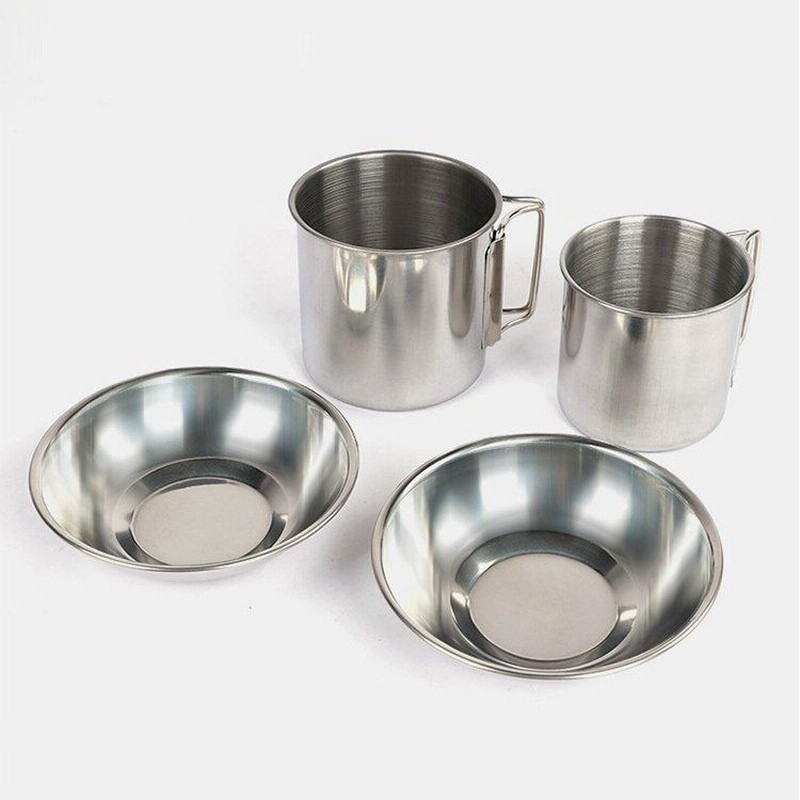 ステンレス製 クッカー & メラミン食器 寸胴 フライパン 鍋 ケトル ...