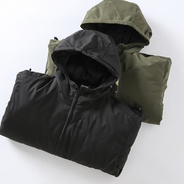 秋冬新款夾克棉服男美式休閑工裝連帽上衣男士中青年防風防水棉襖