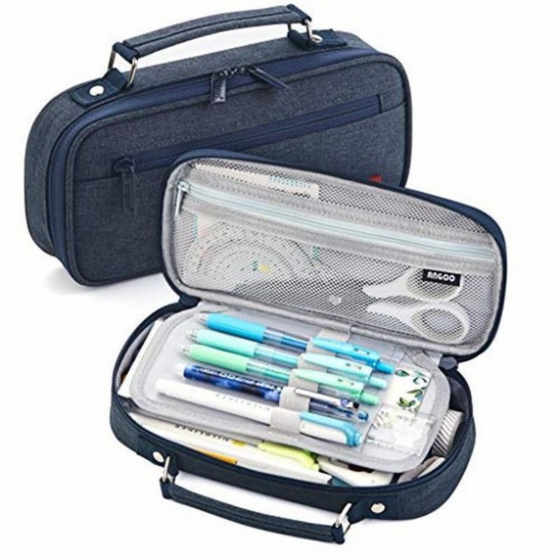 Angoobaby ペンケース 筆箱 男の子 女の子 小学生 中学生 高校生 大学生 社会人用 ブルー 通販 Lineポイント最大0 5 Get Lineショッピング