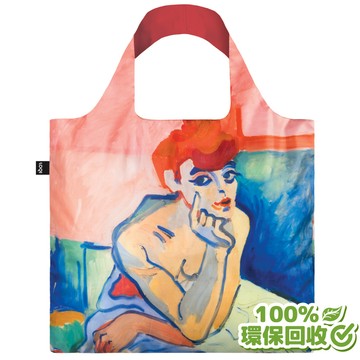 【LOQI】環保春捲包/購物袋｜安德烈·德蘭 穿襯裙的女人_廠商直送