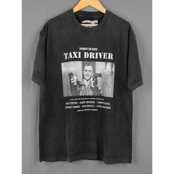 出租車司機Taxi Driver經典電影短袖純棉水洗復古日常休閑夏季T恤