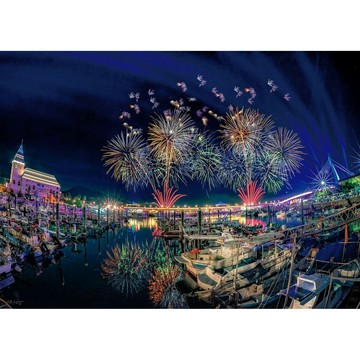 P2 - Mollyvs 淡水漁人碼頭仲夏繽紛樂 520片夜光拼圖 K25-029